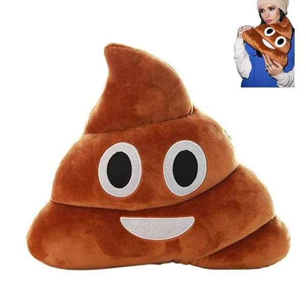 Emoticon-pute - Fargerik smilende bæsj KLB