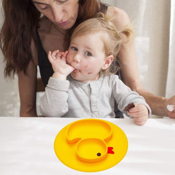 Silikon för baby toddler med sugkopp