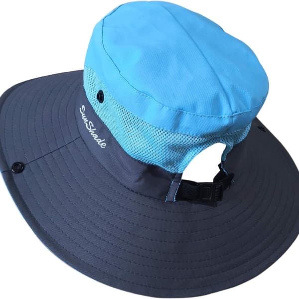 Dame Hestehale Solhatt UV-beskyttelse Foldbar Mesh Bredbrem Solhatt KLB