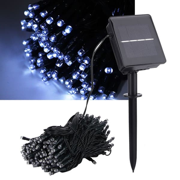 22M 200LED solcellelyskjeder vanntett med 8 lys KLB