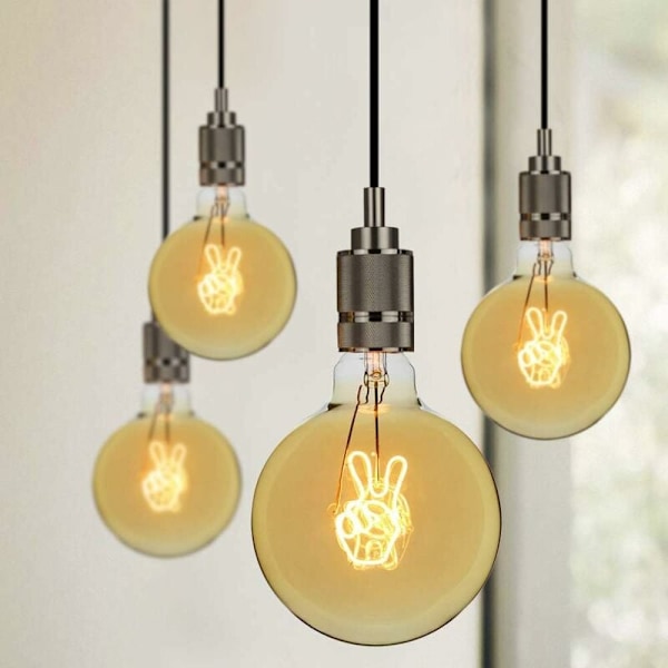 Big Globe G125 4W 220/240V Vintage LED-lamput aakkoskirjaimen koristeluun, super lämmin keltainen KLB