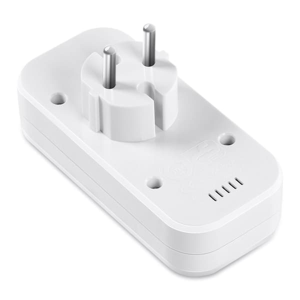 Europeisk stil Dual USB 5V 2A stikkontakt adapter