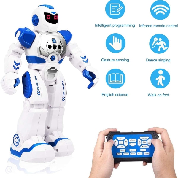 ETEPON Fjärrkontrollrobot för barn Smart Programmerbar RC KLB