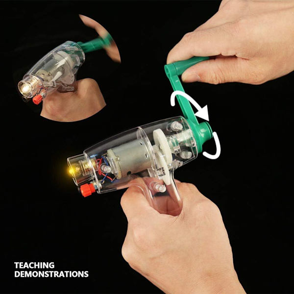 6,3V Hand Crank Power Generator - Mekanisk för undervisning i fysik i klassrummet
