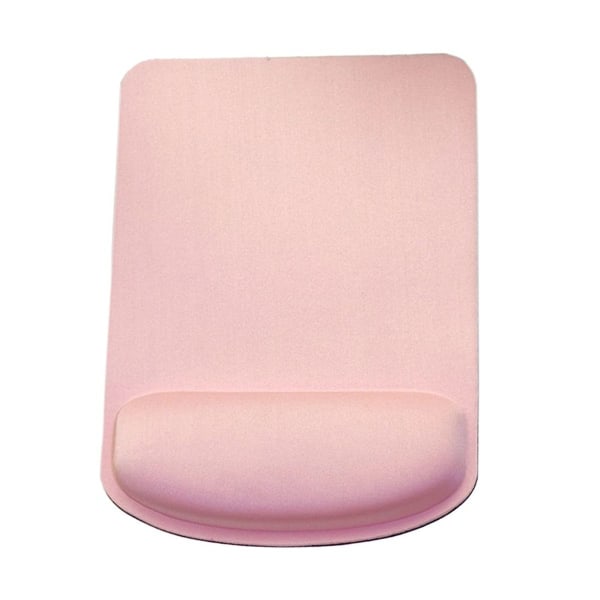 Musmatta med handledsstöd, handgjord ergonomisk musmatta rosa