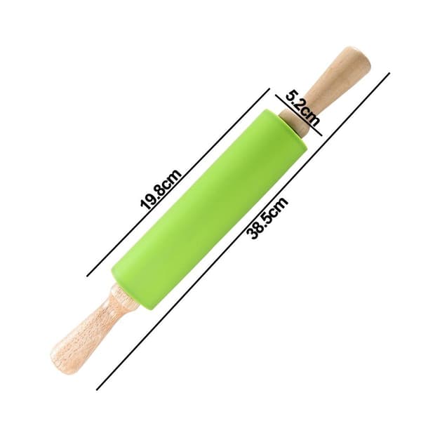 Silikonkjevle for baking - Non-stick treoverflate, grønn KLB