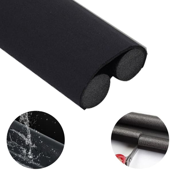 Under Door Draft Excluder, GapDraft Bottom Door Draft Stopper, Sort