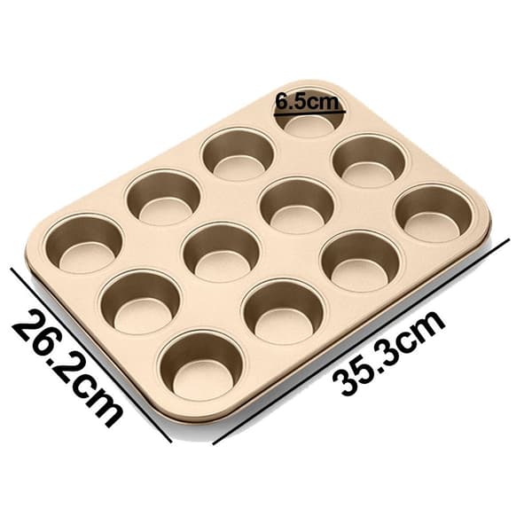 Muffinform, non-stick muffinform, ideel til bagning til stil 4 KLB