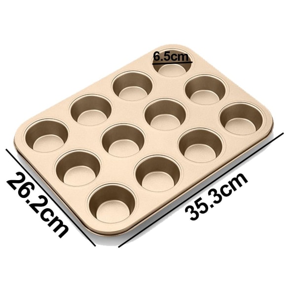 Muffinsform, non-stick muffinsform, ideell for baking for style 4 KLB