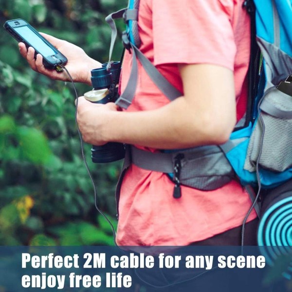 iPhone-kabel [2m/3-pakning] Lynkabel, iPhone-lader, nylonflettet KLB
