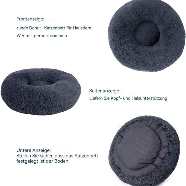 Bedsure kattbädd tvättbar fluffig hundbädd - katt sovplats för KLB