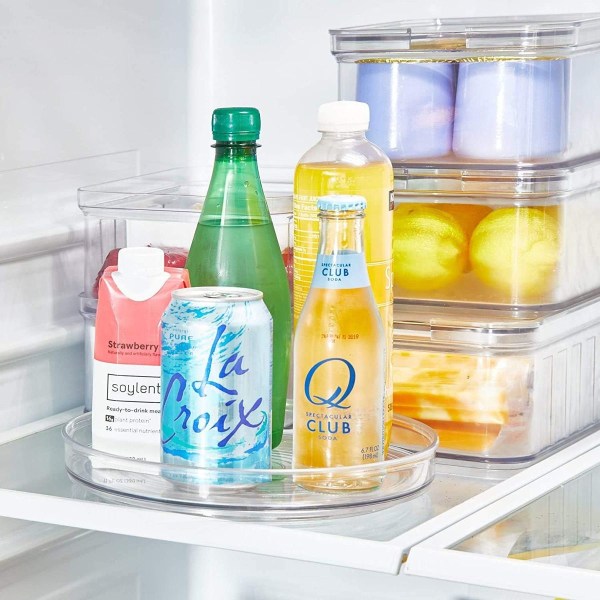 Dreieskive kjøleskap organisator kjøkken, 23,5cm platespiller kjøleskap KLB