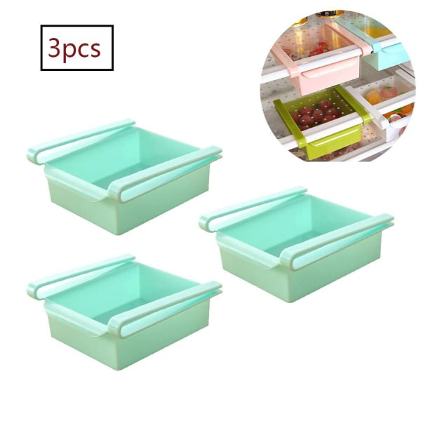 3-pack kylskåpslåda frysfack crisper hylla grönsaksförvaring KLB