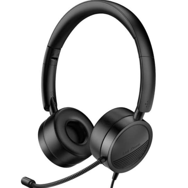 PC-headset med mikrofon USB/3,5 mm forretningsheadset støyreduksjon, klar KLB