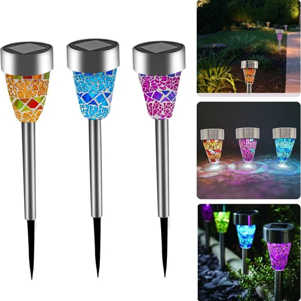 Solcelle stilamper - mosaikglas