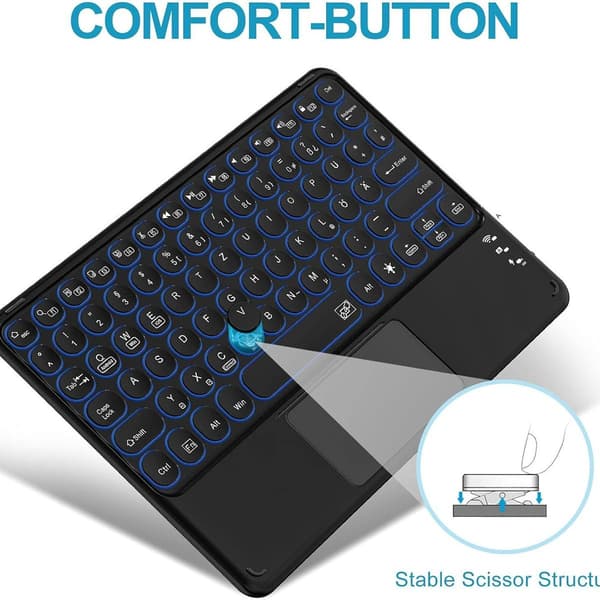 Trådlöst Bluetooth-tangentbord med inbyggd multi-touch styrplatta KLB