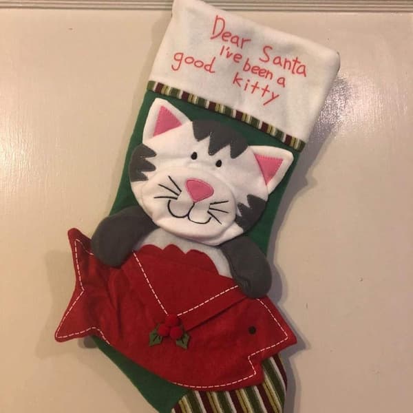 Julekattstrømper (Katt) KLB