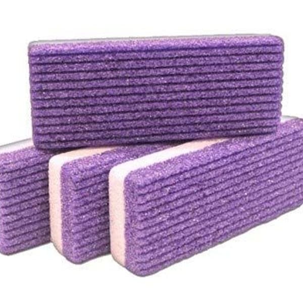 2-i-1 dubbelsidig fotfil i pimpsten, 4-pack