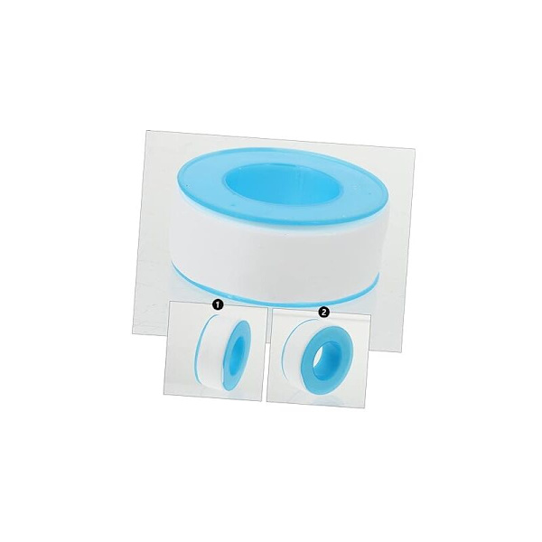 Pakke med 10 Teflon rørleggertape - Teflon vanntett tape 20mm x 20m, Hvit Ptfe tetningsteip for rør Dusjhode Rørleggere Rørforsegling KLB