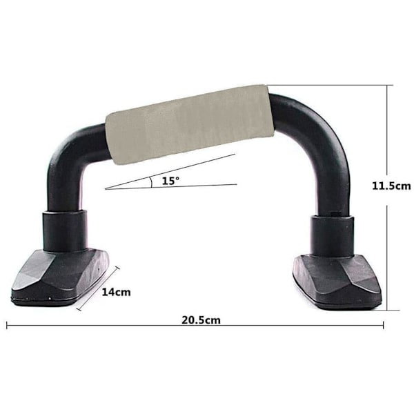 Push-Up Grips Push-Up Grips Avtakbare bærbare Push Up Grips med grå