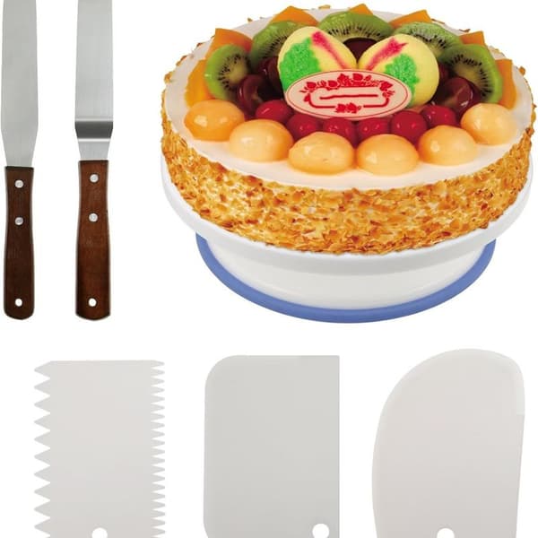 10,8 tommer kageplade, professionel kageplade, roterende kageholder