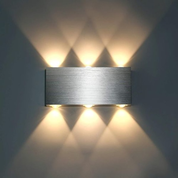 Lightess LED Vegglampe Innendørs Vegglampe Moderne Kvadratisk Opp