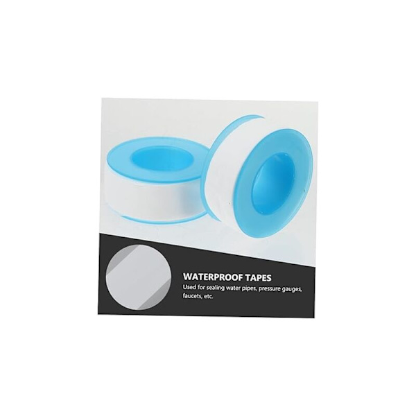 Pakke med 10 Teflon VVS-tape - Teflon Vandtætningstape 20mm x 20m, Hvid Ptfe Tætningsbånd til Rør Bruserhoved VVS-rør Tætningsmiddel KLB