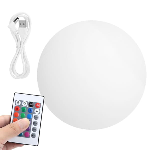 LED-farger fjernkontroll nattlys USB-lading KLB