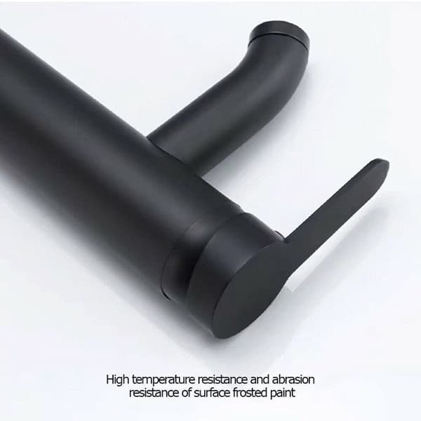 Sort vandhane sort håndvaskhane badeværelsesarmatur egnet til indvendig diameter 32mm-42