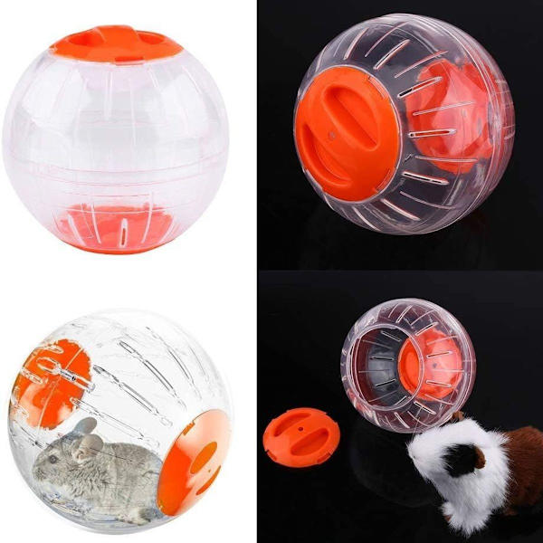 Hamsterball, gjennomsiktig hamsterhjul løpeball for hamstere og mus KLB