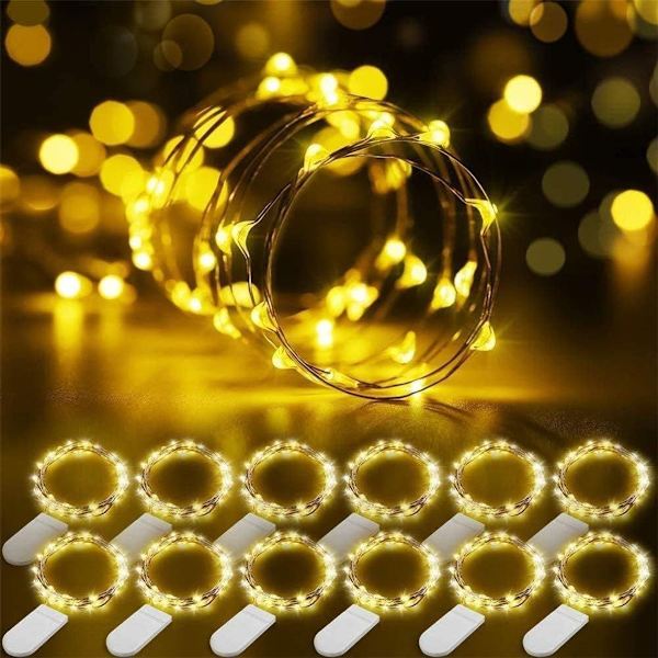 Batteridrivna ljusslingor, 20-pack LED-ljusslingor 1m 10 LED