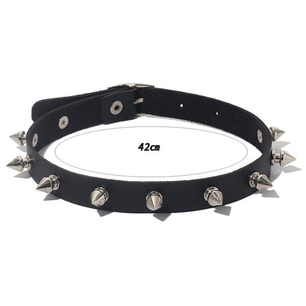 Smycken, gotisk punk läderhalsband spik nitar halsband halsband äkta KLB