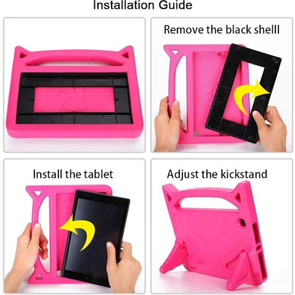 Tabletfutteral, lett, støtsikkert håndtak, barnesikkert deksel,