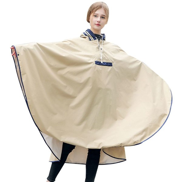 Voksen Cape Raincoat Mode Komfortabel åndbar Khaki L KLB