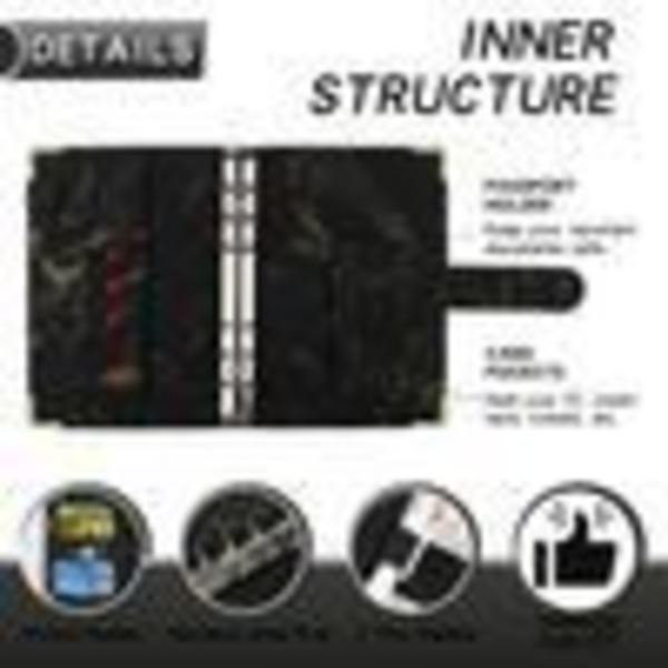 A6 Kunstlæder Notesbog Binder Budget Binder Budget Planner Organizer Binder