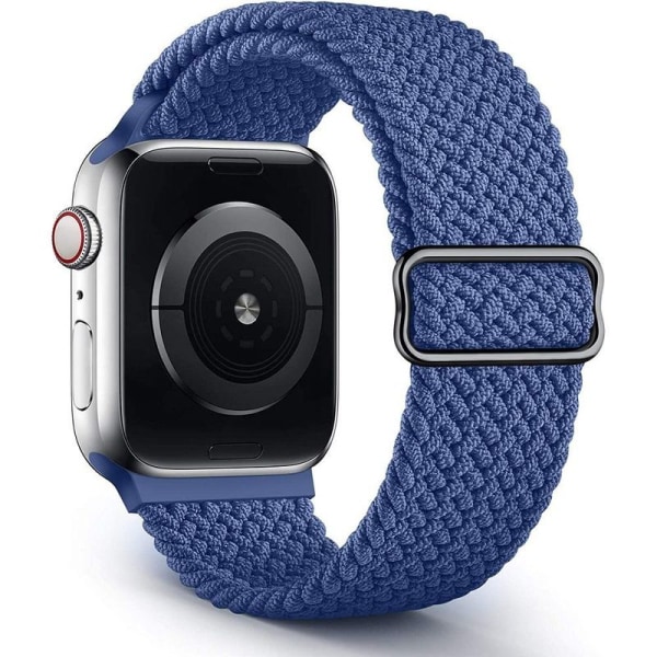 Flätat Solo Loop-armband kompatibelt med Apple Watch rem 38 mm, 40