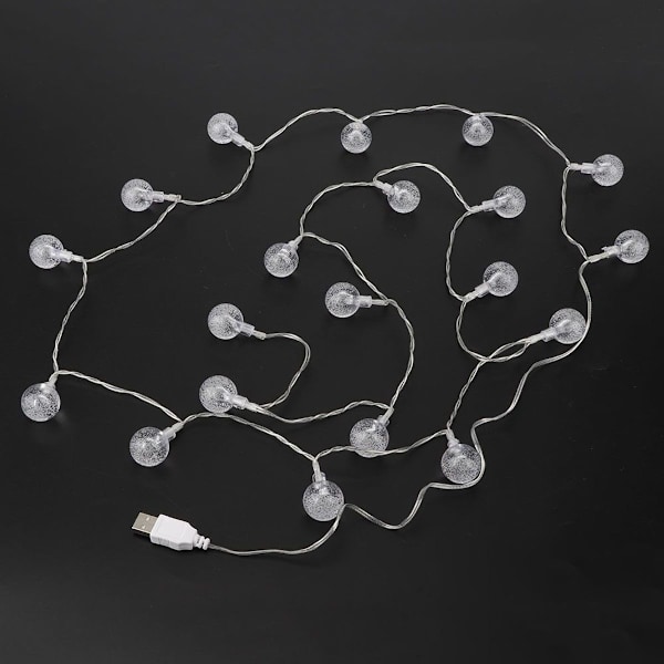 2m 20LED USB-strömförsörjning metall glödlampa ljusslinga dekoration KLB