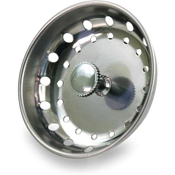 Byteskorg för diskbänk Standardavlopp (3-1/4"") Förkromad kropp i rostfritt stål med gummipropp, enkelpack