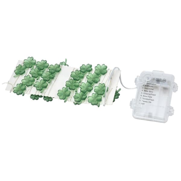 Heldige kløverformede 40 LED-lyskjeder, 3 meter dekorative lys KLB