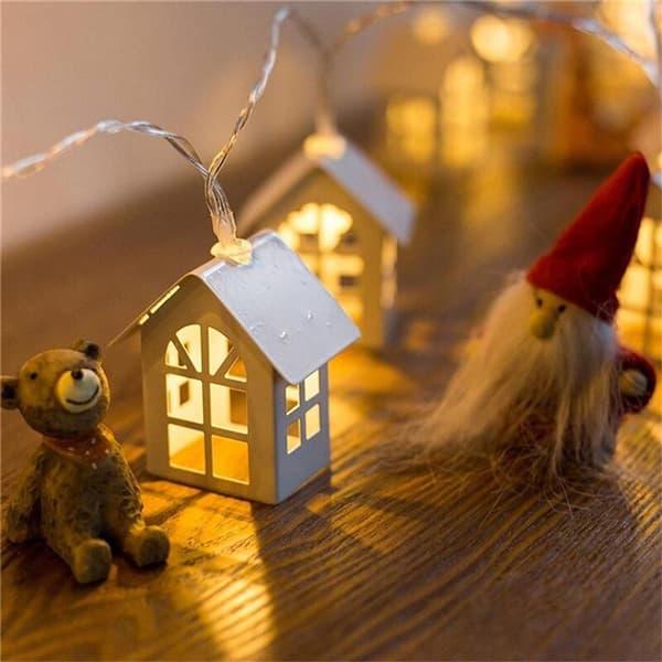LED julelys Små husform Strenglys Jul KLB