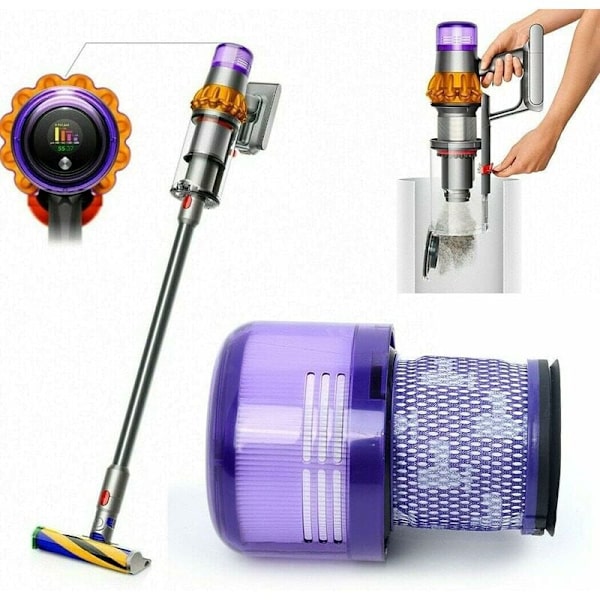 Vaihtosuodattimet Dyson V11 Animal, V11 Torque Drive V15 Detect -johdottomalle imurille, varaosa 970013-02 KLB