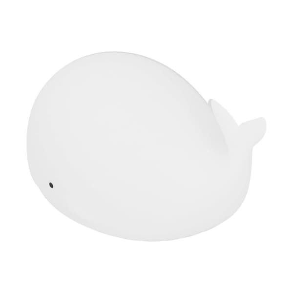 USB Natlampe Hvalform 7 Farver Silikone Sengebord KLB