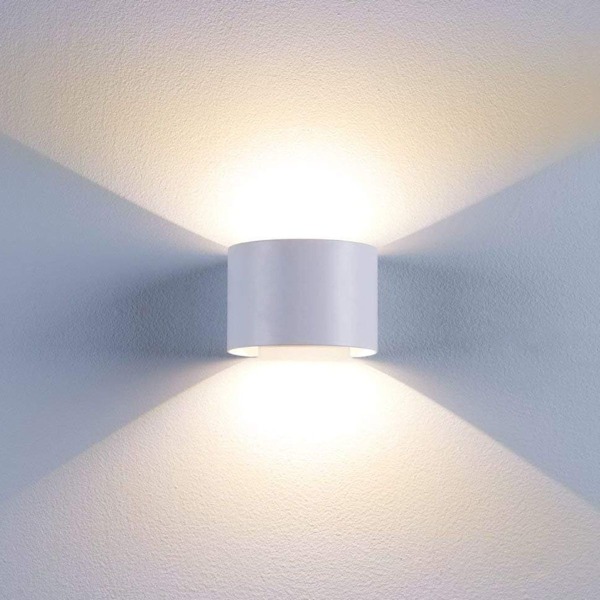Bellalicht LED vegglampe innendørs utendørs varmhvit vegglampe med justerbar KLB