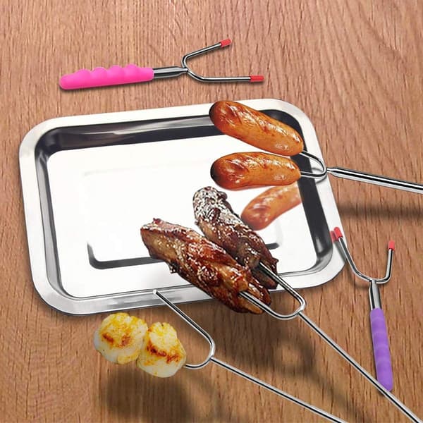 Teleskopiske pinne til grilling av marshmallows og pølser