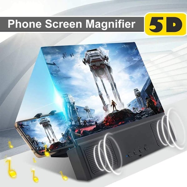 12 tuuman 3D-näytön suurentaja Bluetooth-kaiuttimella, elokuvan vahvistin,