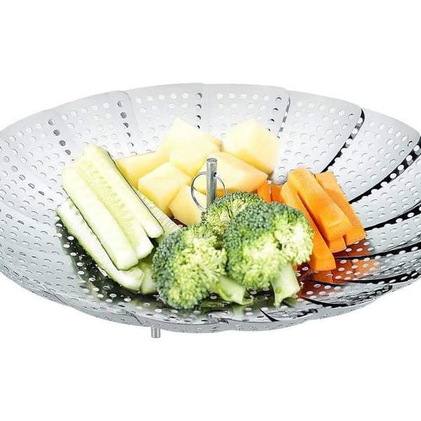 Justerbar dampinnsats i rustfritt stål (16cm-26cm) dampinnsats for KLB