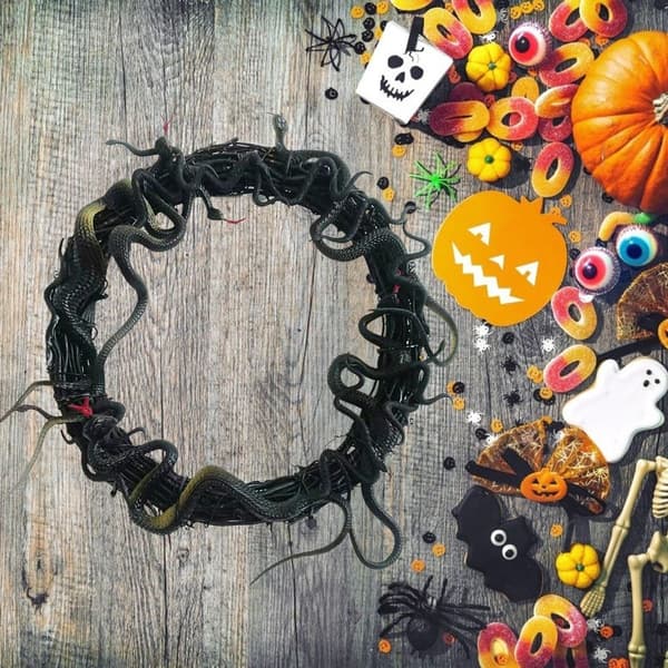 Halloween krans skräck orm krans ytterdörr krans KLB