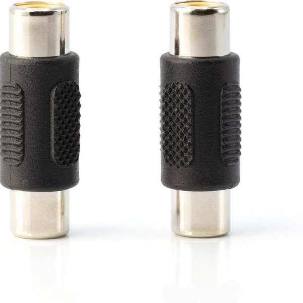 RCA-adapter, hona till hona koppling, förlängare, cylinder - ljud