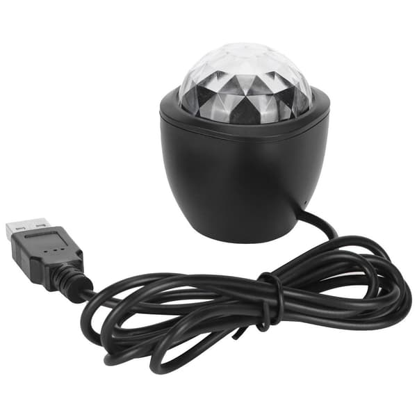 Fargerik Mini USB LED Stemmestyrt Lampe for DJ Scene Belysning KLB