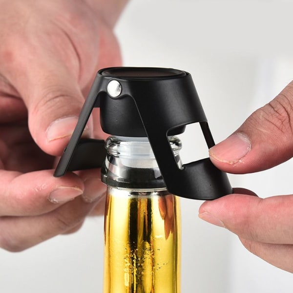 2-pack champagneproppar i rostfritt stål
